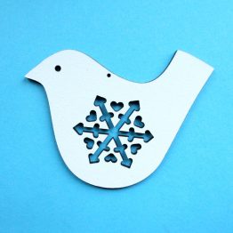 Ptaszek zimowy - biały