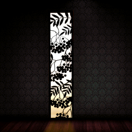 Dekoracyjna lampa - jarzębina