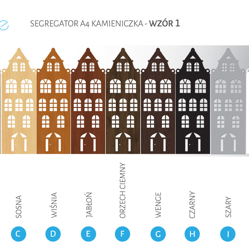 segregator A4 - kamieniczka - wzór 1 - obrazek 7
