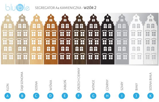 segregator A4 - kamieniczka - wzór 2 - obrazek 4