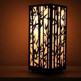 mała lampa - bambus