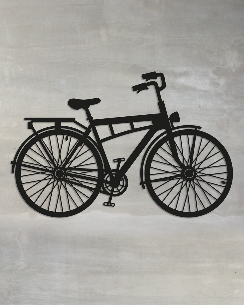 rower - geometryczna dekoracja na ścianę