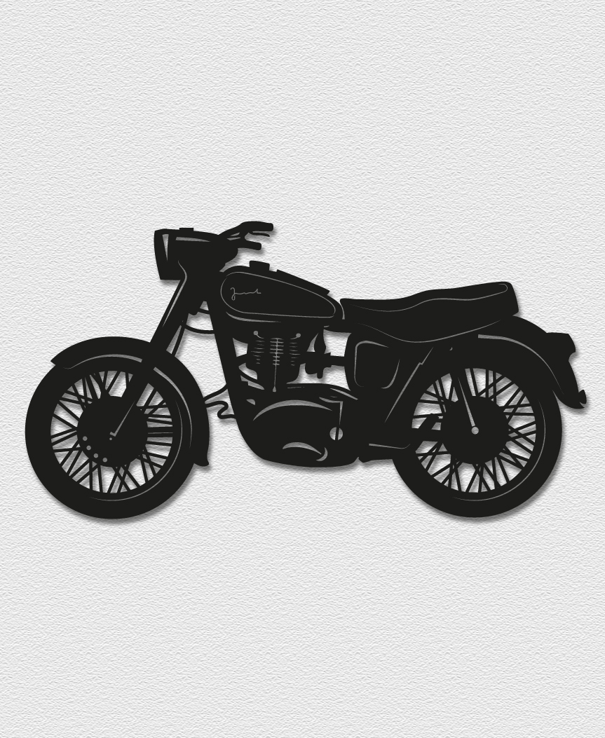 motocykl - dekoracja ścienna