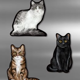 Kot malowany - magnes