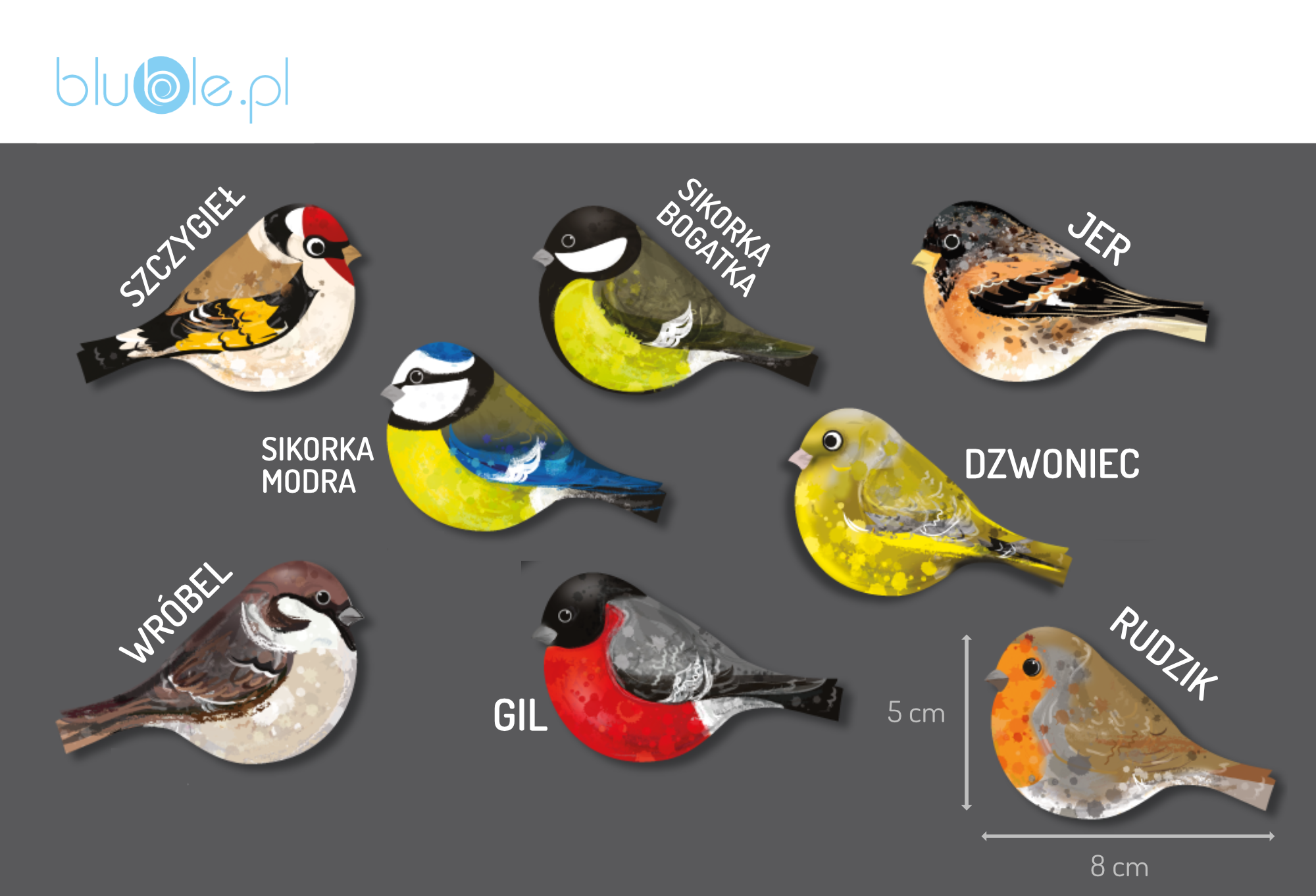 Grubiutki ptaszek - zawieszka - obrazek 4