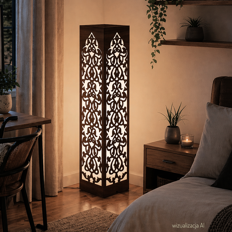 Lampa-arabska Lampion - ornamentowy wzor