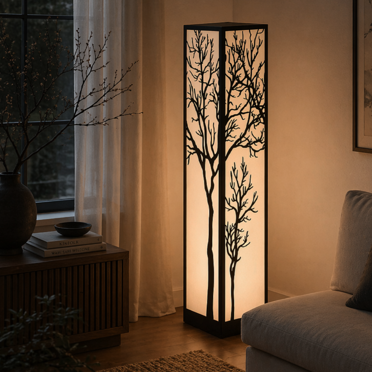 Lampa dekoracyjna - drzewo