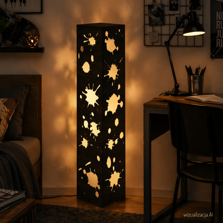 Lampa-kleksy-wizualizacja Lampa-kleksy-wizualizacja