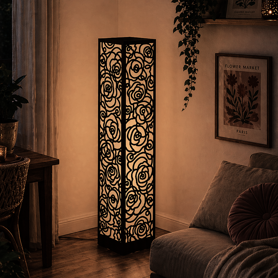 Lampa podłogowa - nitki