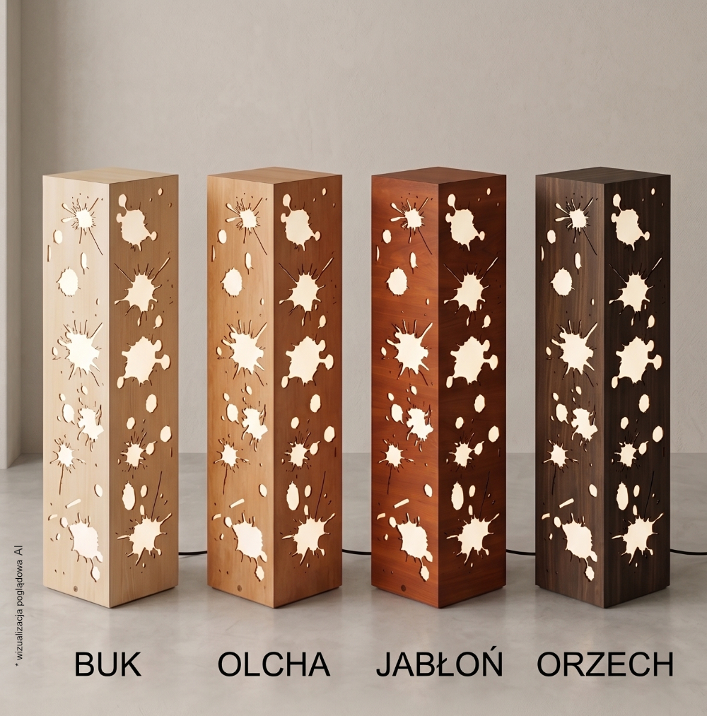 lampa podłogowa - kleksy - obrazek 4